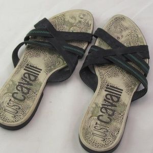 Mens Roberto Just Cavalli Leather Sandals Size 42
